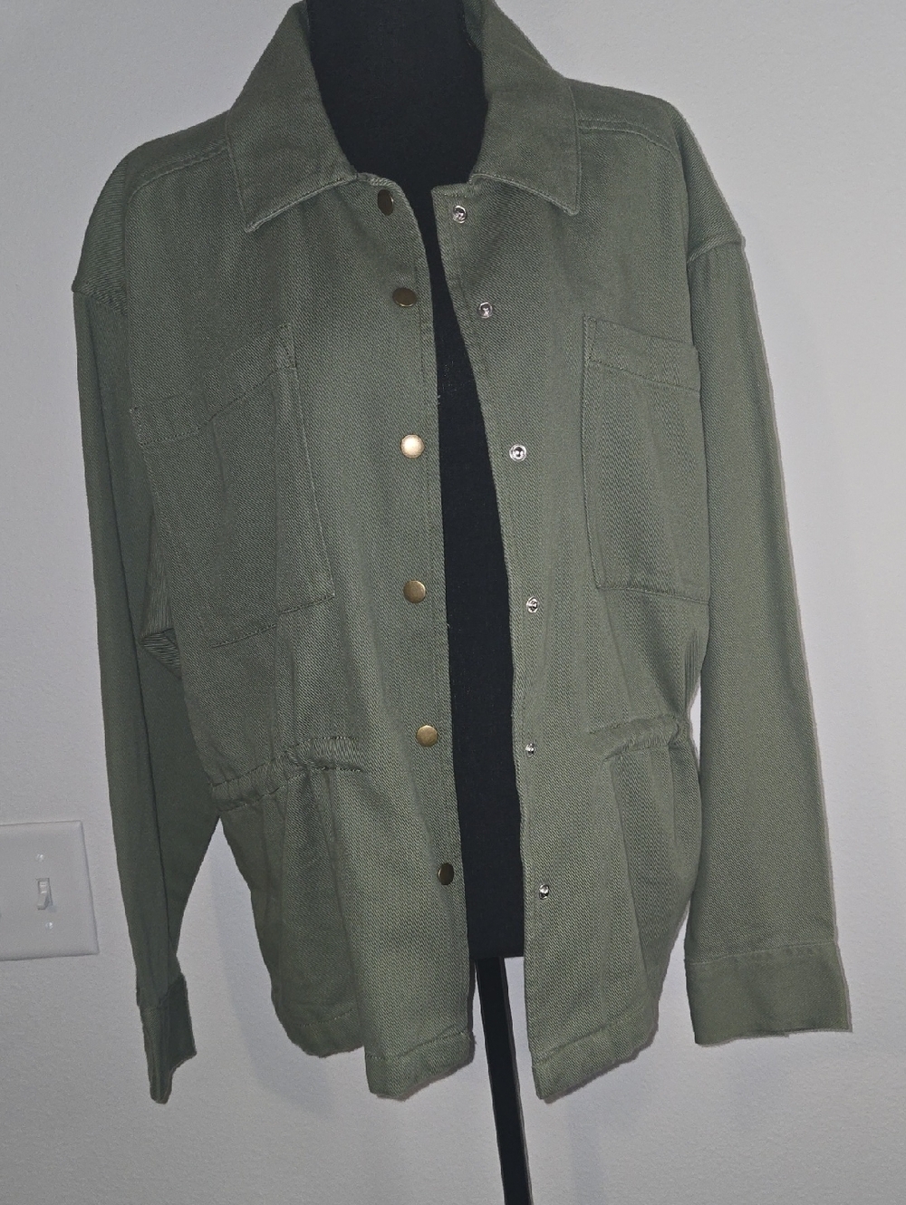 Lucky Brand Utility Jacket - Olive Green